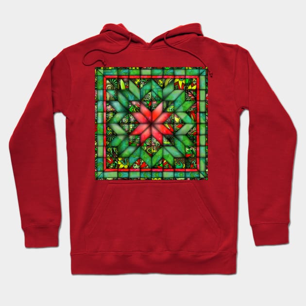 Christmas quilt Hoodie by Zodiart